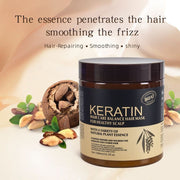 Keratin Hair Mask - Professional Treatment for Hair Repair, Nourishment