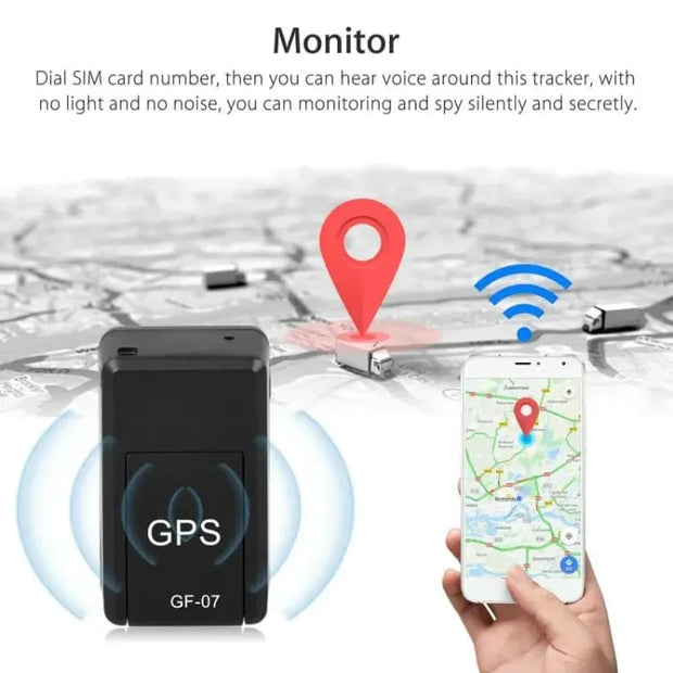 GF07 Tracker Strong Magnetic Car Vehicle Tracking Anti-lost Anti-theft Device Mini Portable Precise Positioning GPS Locator