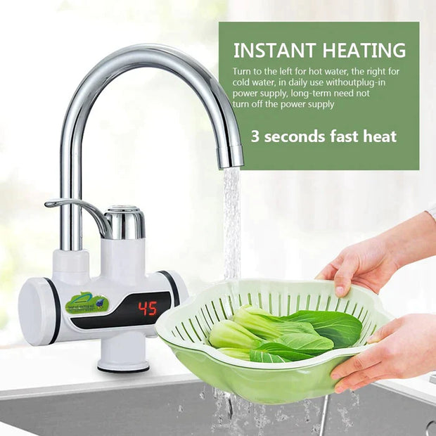 Instant electric geyser with digital display