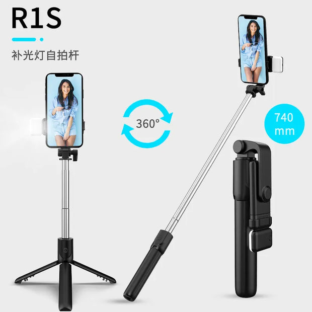 Original 4 IN 1 Wireless Selfie Stick Tripod 70CM