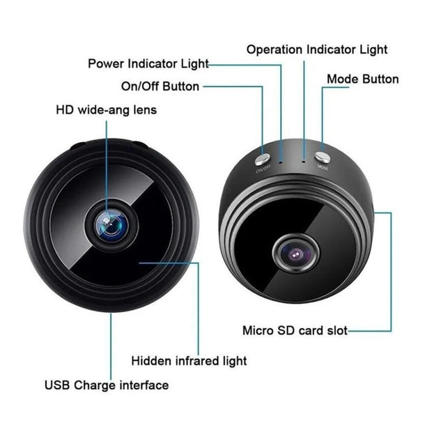 A9 Mini Wifi Camera 1080p Full HD Wireless Ip Camera